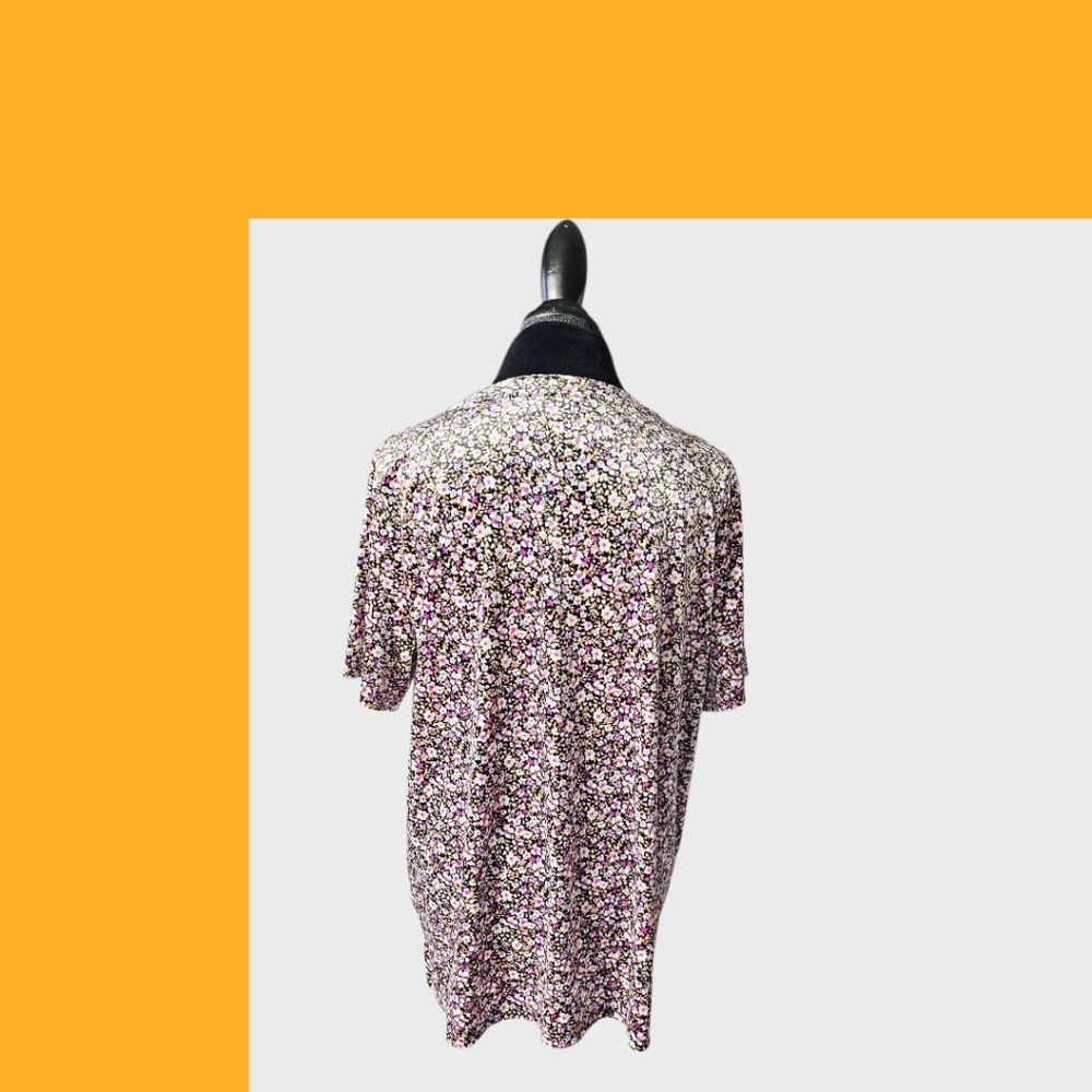 Old Navy Pink and White Boxy Blouse - Picture 3 of 5